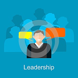 Leadership concept illustration.