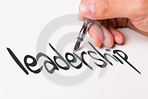 Leadership on a conceptual image