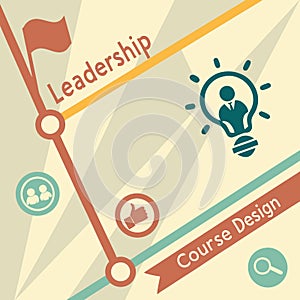 Leadership Course Design with Gradient and Lines: Inspiring Growth with Modern Visuals