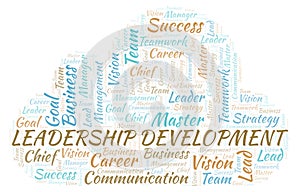 Leadership Development word cloud