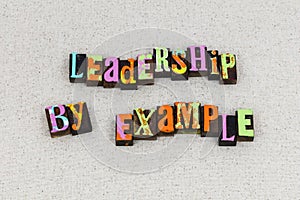 Leadership lead example management leader teacher manager photo