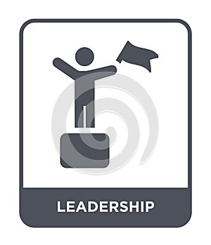 leadership icon in trendy design style. leadership icon isolated on white background. leadership vector icon simple and modern