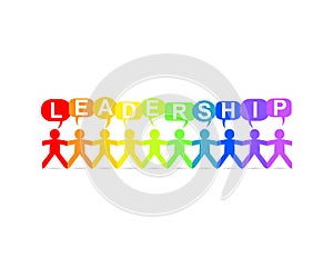 Leadership Paper People Speech Rainbow