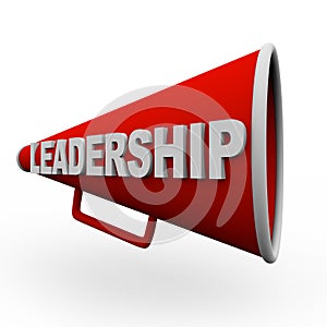 Leadership - Red Bullhorn photo