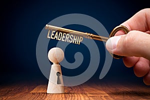 Leadership skills improvement concept photo