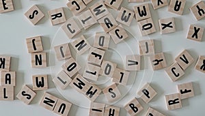 Leadership spelled out in wooden letter tiles