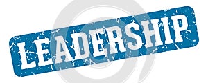 leadership rectangular sign. leadership stamp
