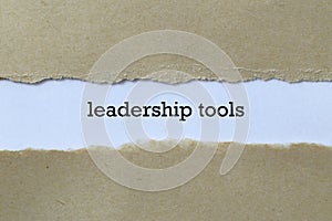 Leadership tools on paper