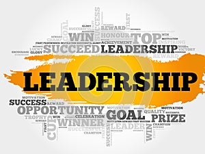 LEADERSHIP word cloud