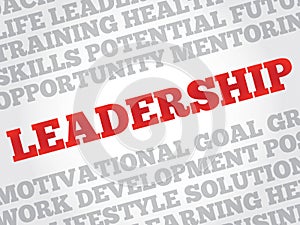 LEADERSHIP word cloud