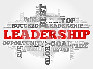 LEADERSHIP word cloud