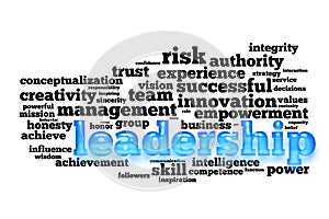 Leadership word cloud