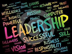 LEADERSHIP word cloud collage