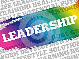 LEADERSHIP word cloud concept