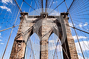 Leading Lines of the Brooklyn Bridge photo