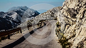 Leading the way to the Sveti Jure Peak within the Biokovo Mountains in Makarska, Croatia