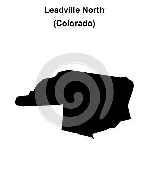 Leadville North outline map