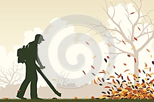 Leaf blower photo