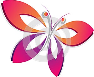Leaf  butterfly logo