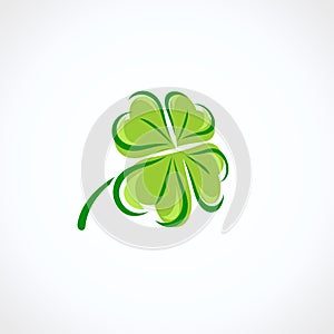 Leaf clover set. Vector