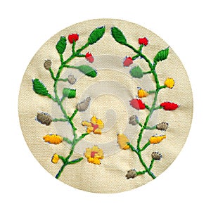 leaf flower mind spiritual craft healing mental embroidery mandala handmade leisure hobby sewing illustration design art pattern