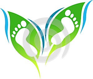 Leaf foot print