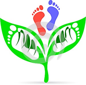 Leaf foot print