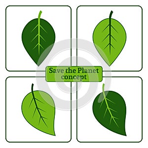 Leaf green icons