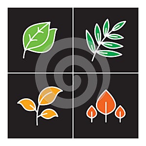 Leaf, icon, line, , plant, outline, set, nature, tree, icons, design, symbol, sign, logo, growth, illustration, flower, orga