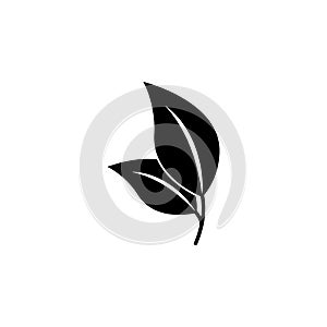 Leaf icon. Simple element illustration. Leaf symbol design template. Can be used for web and mobile
