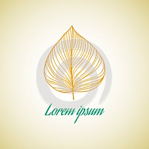 Leaf ideas design vector illustration on background