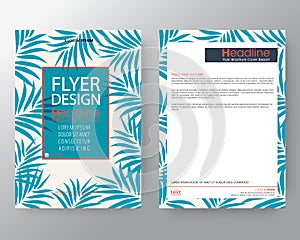 Leaf illustration background for Corporate Identity , Brochure a