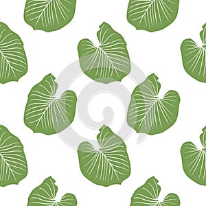 leaf illustration seamless pattern with nature theme3