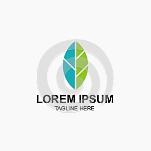 Leaf Logo Vector Template Design Illustration