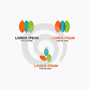 Leaf Logo Vector Template Design Illustration