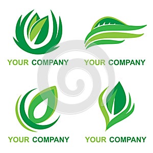 Leaf Logo with your company name