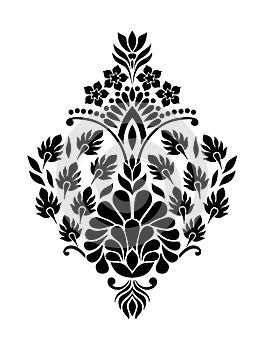 Leaf motifs template for invite or greeting card