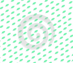 Leaf pattern design vector layar background green