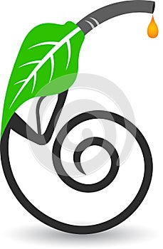 Leaf petroleum logo