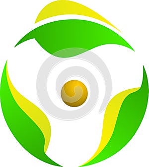 Leaf rotation logo