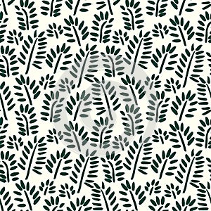 Leaf seamless pattern background. Leaf textile pattern.