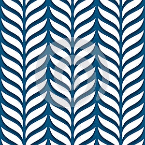 leaf shapes in vertical rows botanical vector modern seamless pattern