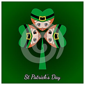 Leaf symbol for the St. Patrick`s Day event. St Patricks Day. Saint Patrick`s Day. saint patricks day. St Catherines Day