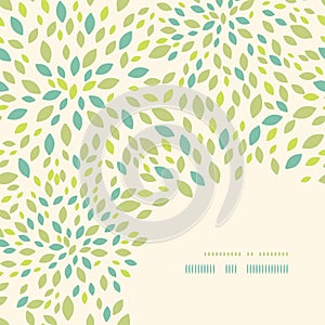 Leaf texture corner decor pattern background