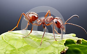 Leafcutter Ant on Clear Background -Generative Ai