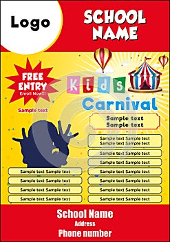 Leaflet Pre-school Front - Template