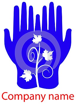 Leafs in hands