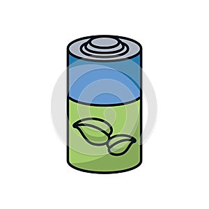 Leafs plant ecology in battery