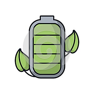 Leafs plant ecology in battery