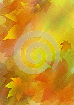 Leafy autumn background